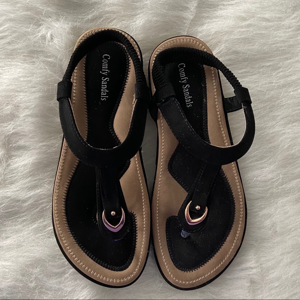 Comfy Sandals Black Sandals